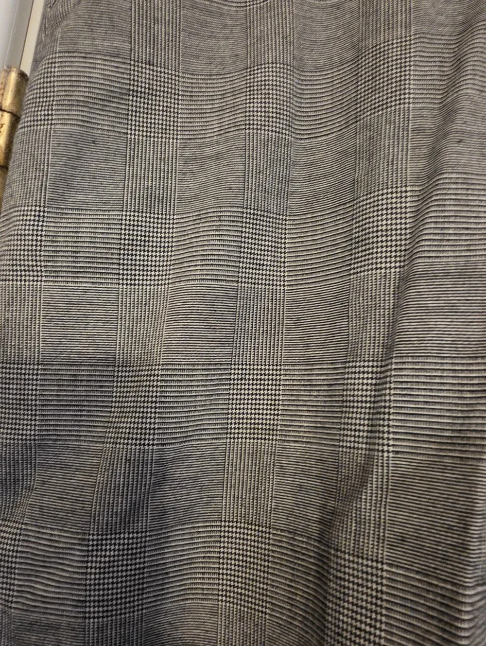 Womens Alfred Dunner Half Elastic Waist,2 Side pockets, Straight Leg, Black/Grey